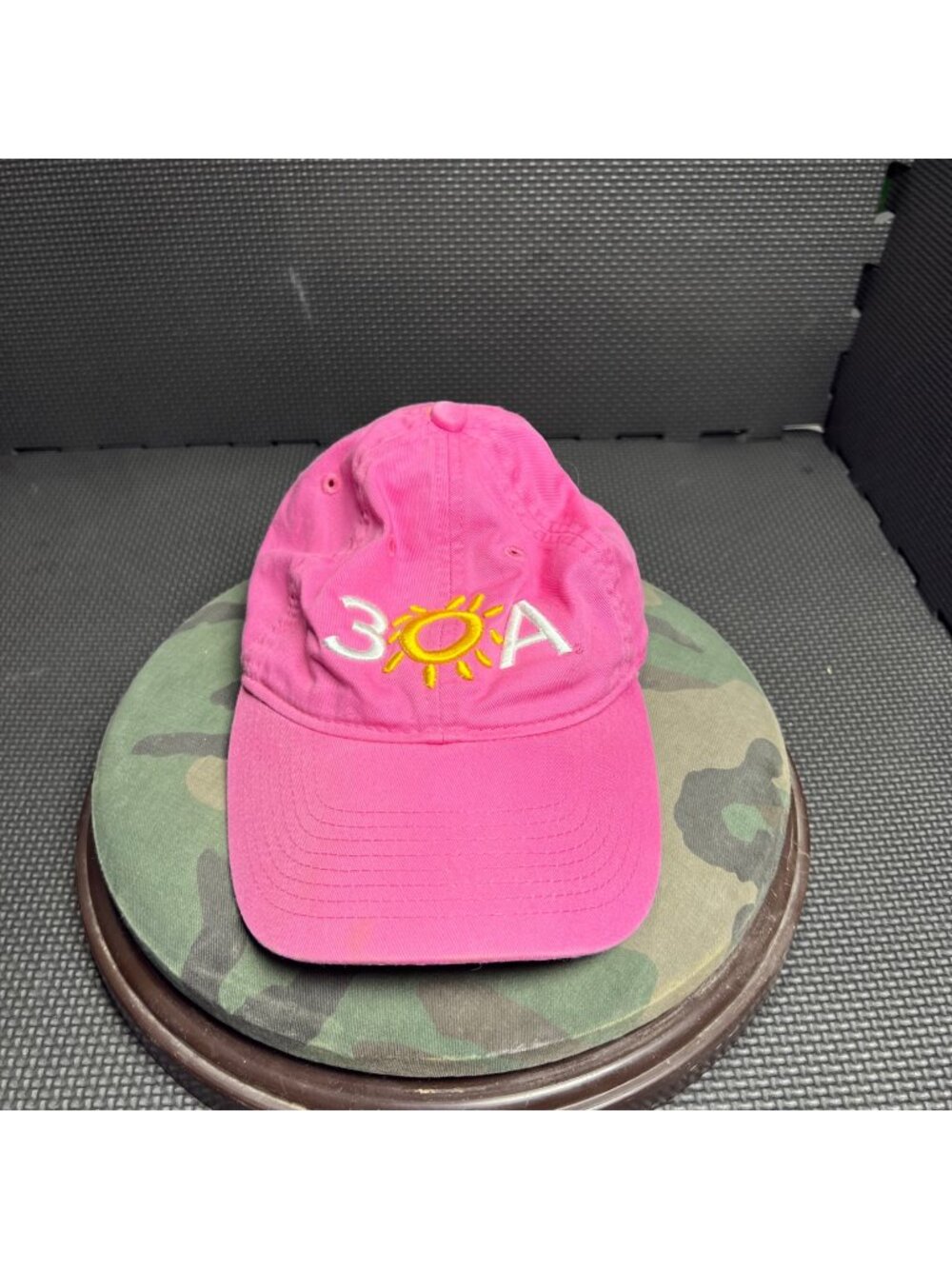 Pink Embroidered Sun Baseball Cap